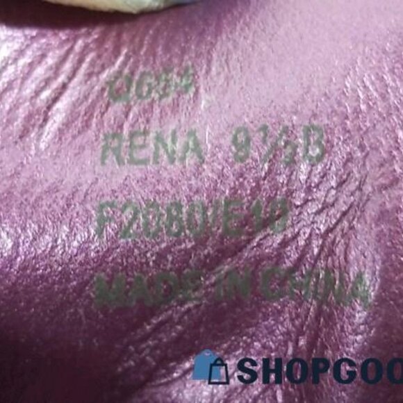 Coach Poppy Rena Platform Suede Mules Tie Sling Woman Shoes Size 9.5 - Picture 9 of 10